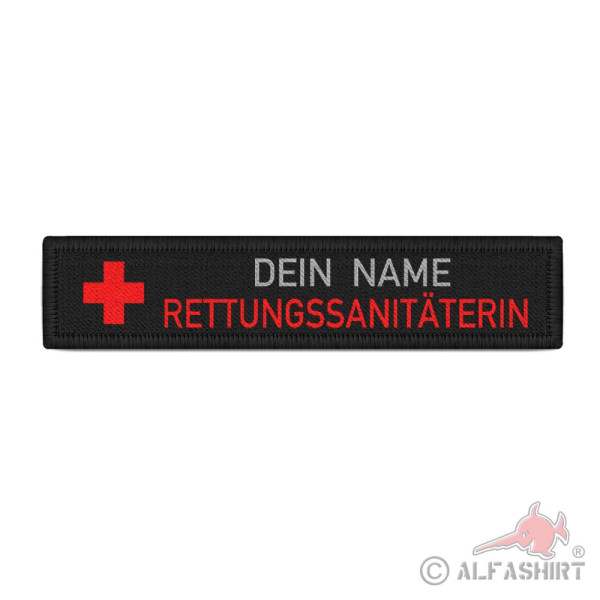 Rettungssanitäterin Namen-Schild Patch Feuerwehr NFS RSin #39159