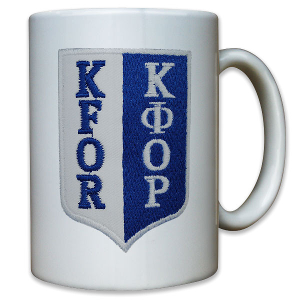 Abzeichen KFOR Kosovo BW Bundeswehr Aufnäher Emblem Uniform - Tasse #10940