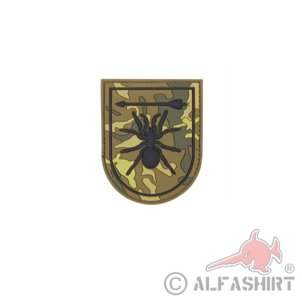 3D Rubber Special Forces Spin Patch Spinne Armee Militär Alfashirt 7 x 6cm#26957