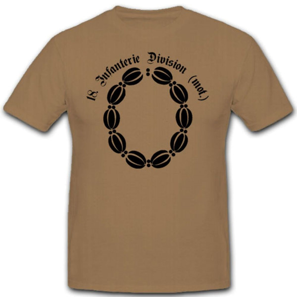 18 Infdiv Infanterie Division Wh Wappen Abzeichen Emblem WK - T Shirt #3039
