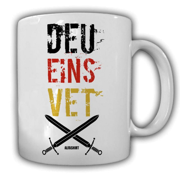 Tasse DeuEinsVet_Deutscher Einsatz Veteran Bundeswehr ISAF Respekt #23142