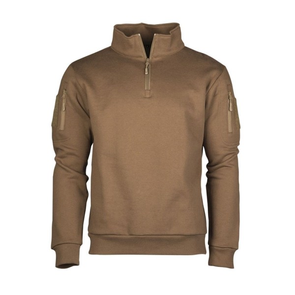 Tactical Multifunktionspullover Sweatshirt Zipper Klettflächen Einsatzkleidung