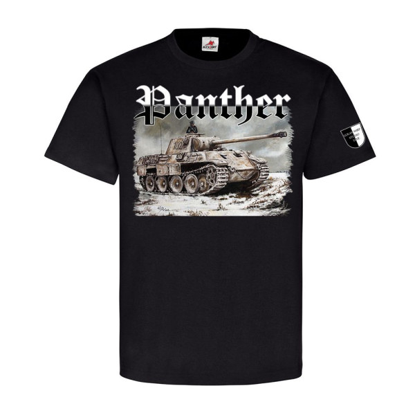 T-Shirt Lukas Wirp Panther Tank Ostfront Winter Schnee Dvision SdKfz # 24110