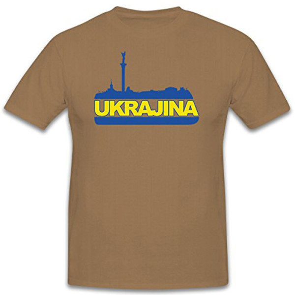 Ukrajina Kiev Maidan Square Coat of Arms Emblem Badge Freedom for - T Shirt # 11332