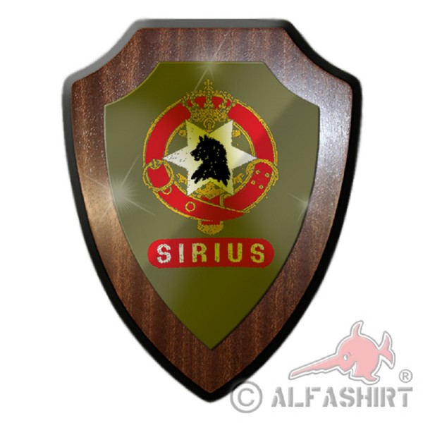Wappenschild / Wandschild - The Sirius Patrol Schlittenpatrouille Dänemark Dänische Streitkräfte Fer