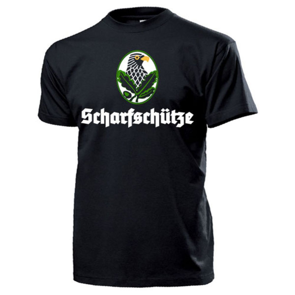 Scharfschütze Abzeichen Sniper Adler mit Eichenlaub Bundeswehr - T Shirt #13215