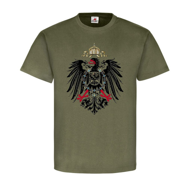 Preußen Adler Deutschland Militär Wappen Abzeichen - T Shirt #8509