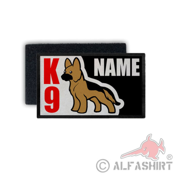 Patch 7.5x4.5 K9 German Shepherd Name Service Dog Dogs Bundeswehr # 34985