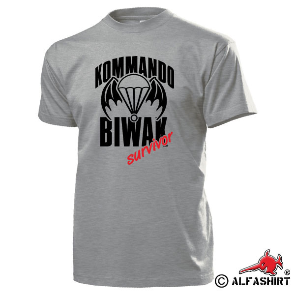 Command Bivouac Survivor Paratrooper Klatovy Tschien FschSp T Shirt # 15537