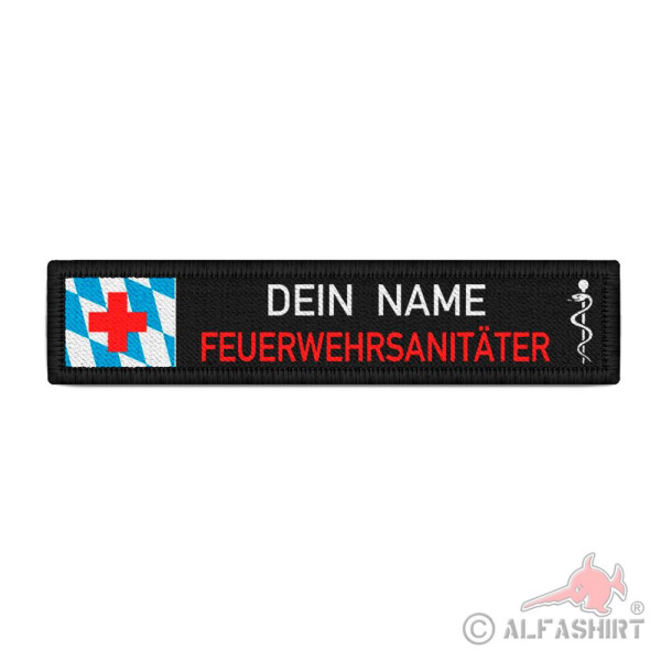 Name tag patch Bavaria fire brigade paramedic personalized fire brigade #40142