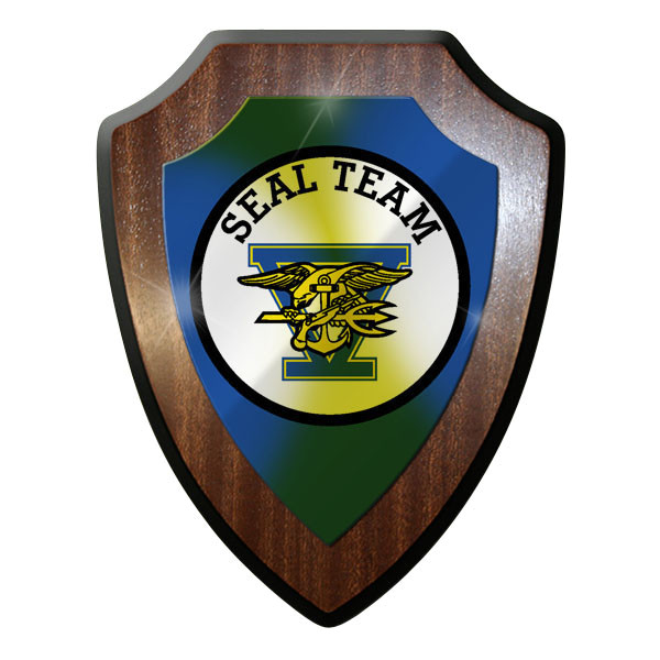 Wappenschild / Wandschild -SEAL Team 5 USA US Kampfschwimmer Emblem Amerika#9857