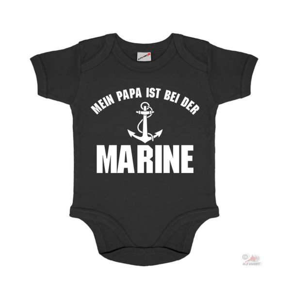 Baby Strampler Mein Papa ist bei der Marine Matrose Bundesmarine Soldat #30650