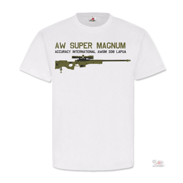 AWSM 388 Lapua Scharfschützengewehr Rifle AW Super Magnum T Shirt #25652