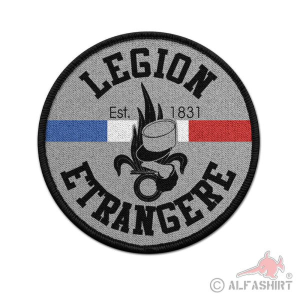 Patch Legion 1831 Etrangere Frankreich Fremden Soldaten Legionäre grau #36628