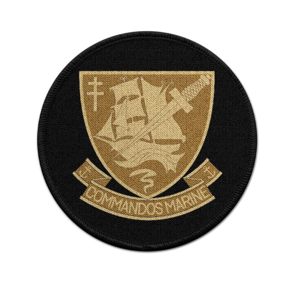 Patch Commandos Marine Frankreich Bérets Verts beret badge Aufnäher #33889
