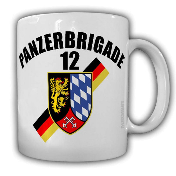 Tasse Panzerbrigade 12 Amberg PzBrig Bundeswehr Abzeichen Logo Wappen BW #24461