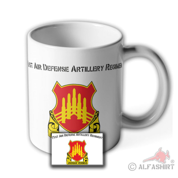 71st Air Defense Artillery Regiment Undique venimus Us Army Badge - Tasse #7808