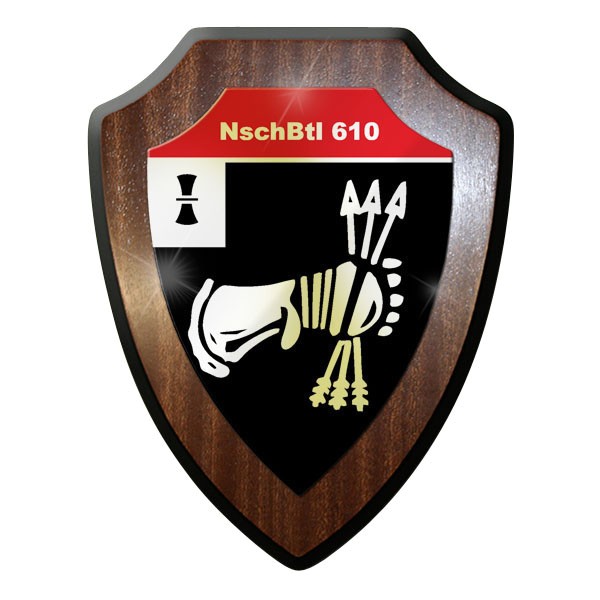 Wappenschild/Wandschild / Wappen - NschBtl 610 Nachschubbataillon Bund #10152