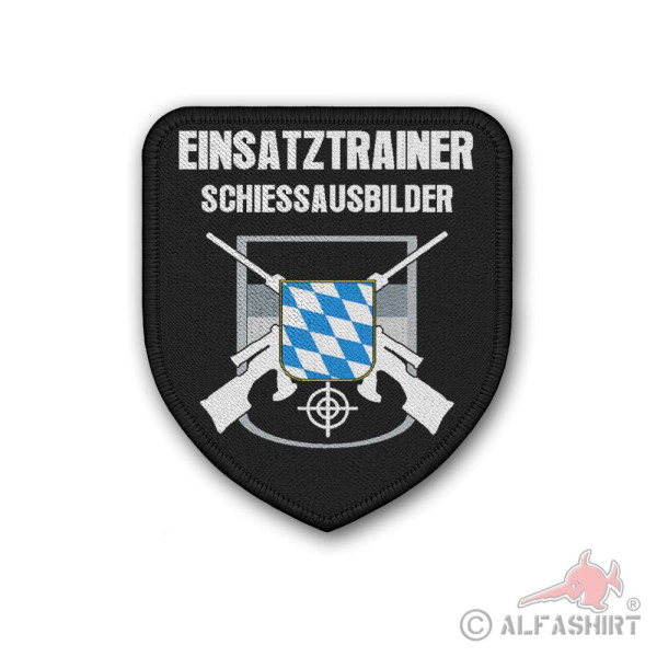 Patch operational trainer coat of arms police justice Bavaria trainer shooting range #40981
