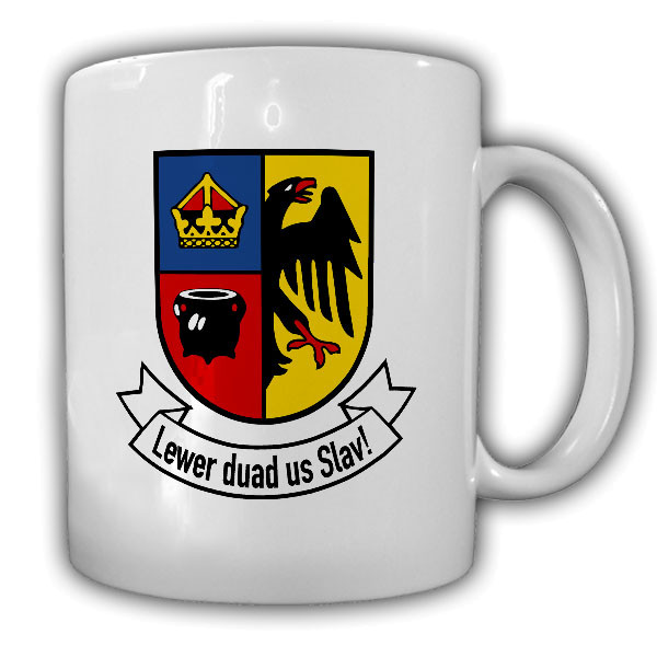 Nordfriesland emblem Noordfreesland Lewer duad us Slva coat of arms cup # 18788