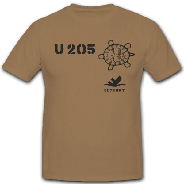 U 205 U Boot Marine WK U-Boot Untersee Boot - T Shirt #4188