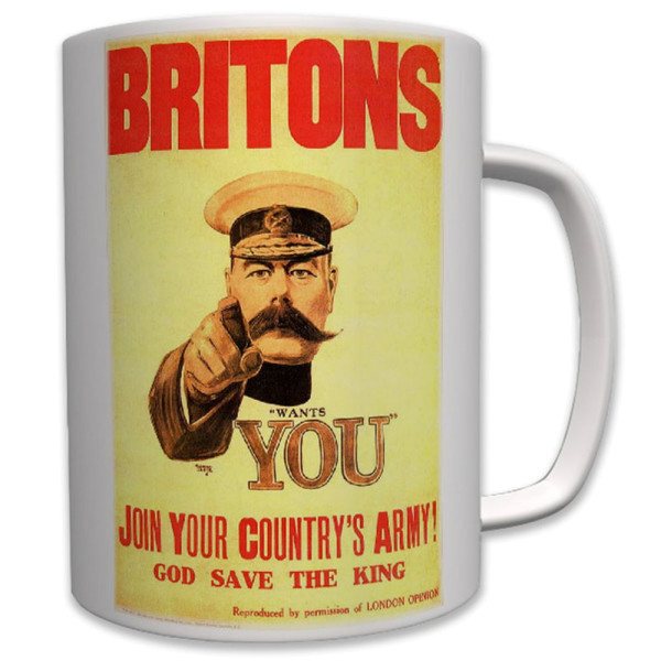 Britons join your country's army! God save the King! England - Tasse #7107