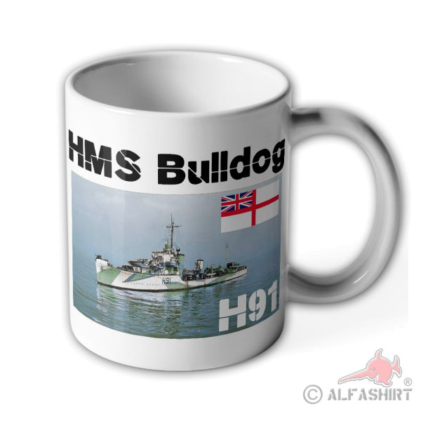 Tasse HMS Bulldog H91 Royal Navy Zerstörer England #40574