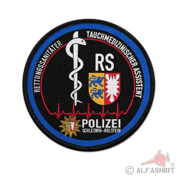 Patch Rund Tauchmedizinischer Assistent RS Polizei Schleswig Holstein #41708