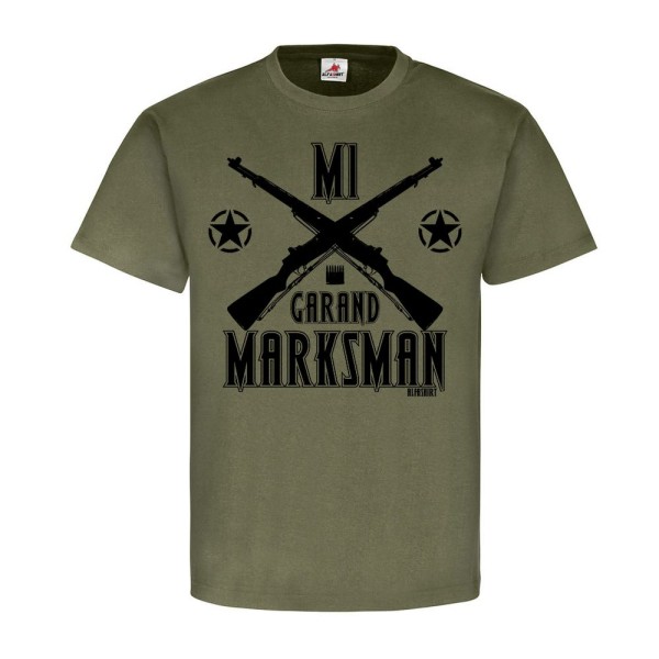 M1 Garand Marksman Us Army Schütze Gewehr Deko Soldat GI Rifle T Shirt #20272