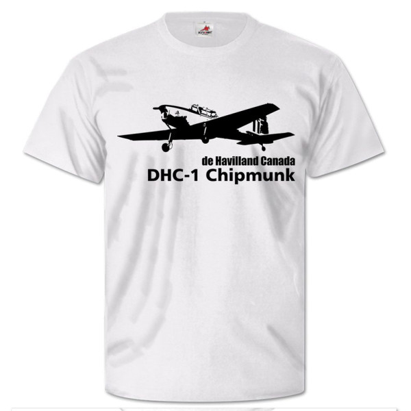 DHC-1 Chipmunk de Havilland Canada Airplane Trainer - T Shirt # 25912