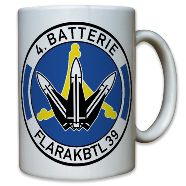 4. Batterie FlaRakBtl 39 Flugabwehr Raketen Bataillon 39 Bundeswehr Tasse #12266