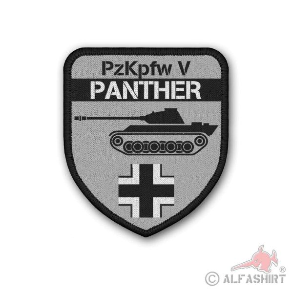 Patch PzKpfw V Panther Panzer grau Aufnäher Division#37158