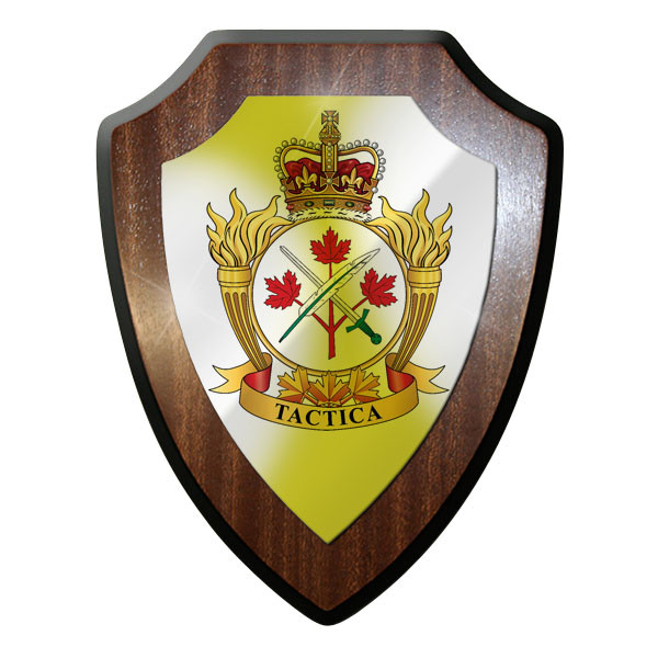 Wappenschild / Wandschild -Tactics School CANADA Kanada Tactica Taktische #9849