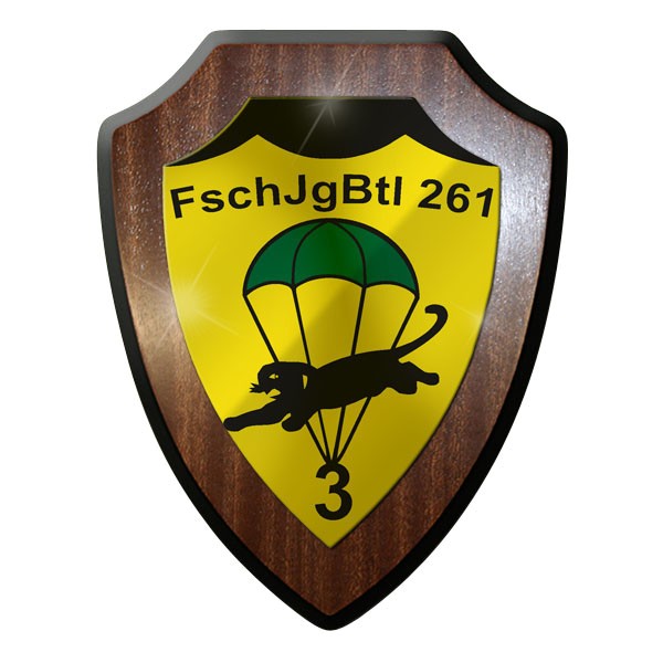 Wappenschild / Wandschild / Wappen - FschJgBtl 261 Bataillon Abzeichen #8826