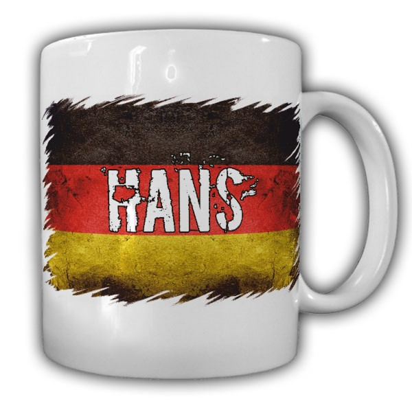 Tasse Hans Kaffeebecher Deutschland NAtionalflagge Eigentum #22179