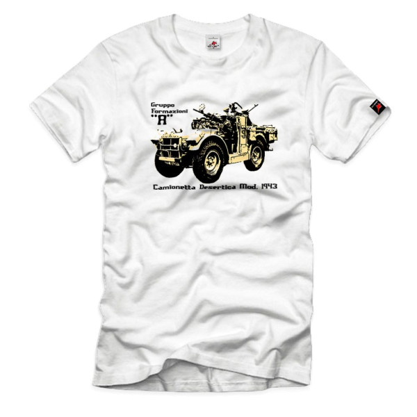 Gruppo Formazioni A camionetta desertica AS43 Italien Armee - T Shirt #14202