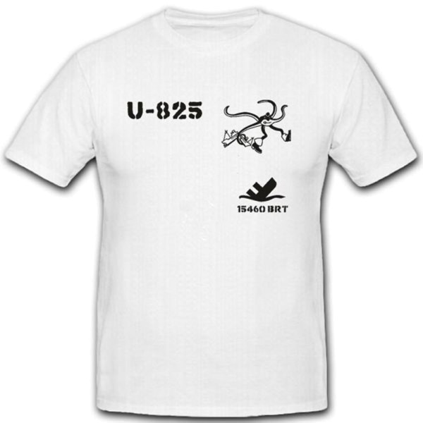 Uboot 825 U825 Militär Marine Untersee Schlachtschiff T Shirt #3421