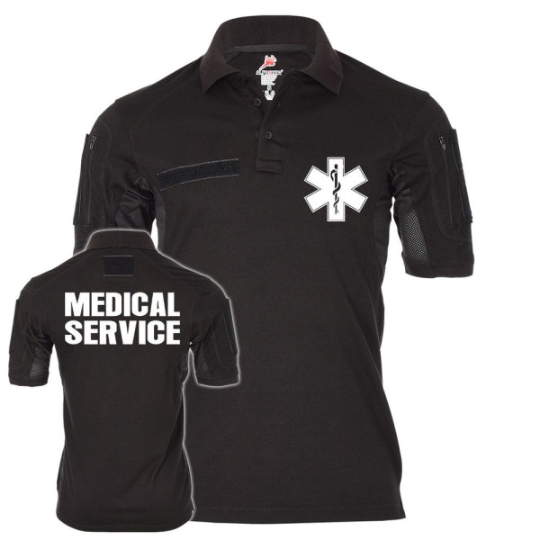 Tactical Poloshirt Alfa Medical Service Notarzt Medic Sani Dienst #19166