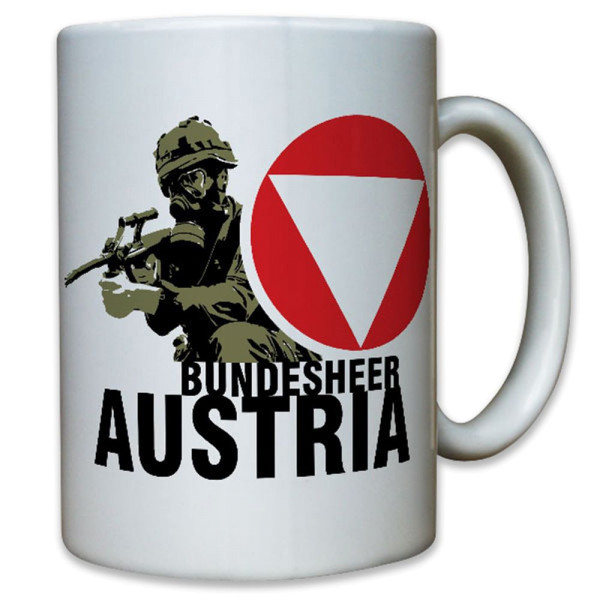 Bundesheer Austria Österreich Militär Steyr AUG Soldat Gasmaske - Tasse #12874