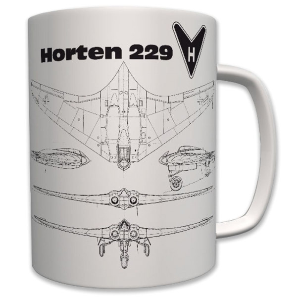 Horten 229 Bauzeichnung Nurflügler Luftwaffe H IX stealth LW - Tasse #6231