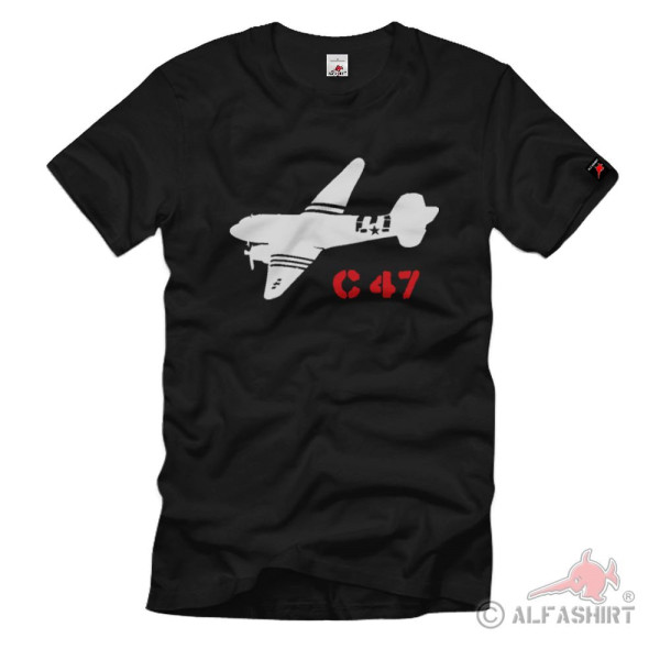 Militär Flugzeug C-47 Rosinenbomber Transport England Amerika - T Shirt #1995