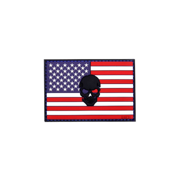 US Patch Vereinigten Staaten Totenkopf USA Amerika Army Navy Amee Militär Airsoft 8x5,5cm #20300