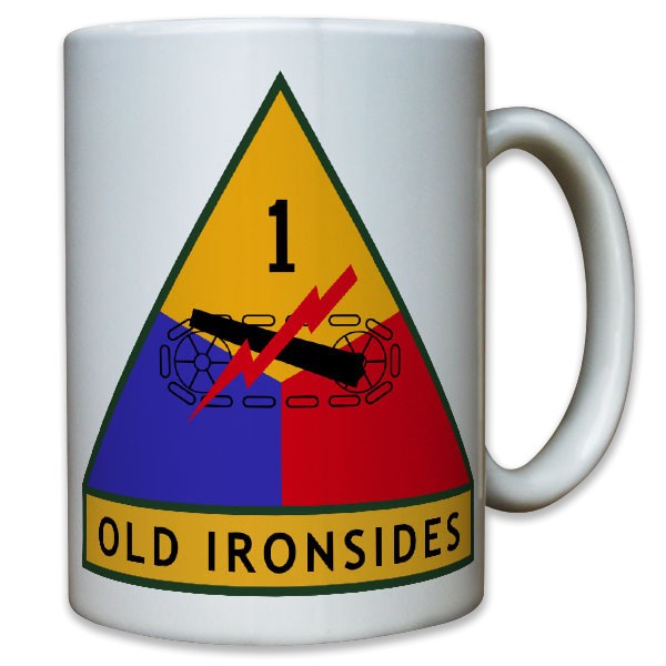Old Ironsides 1st US Armed Division Army Panzer USA Amerika - Tasse Becher #9394