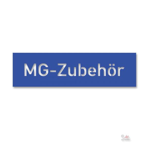 Lackierschablonen Aufkleber MG Zubehör Schablone Kasten 16x2cm #A4615