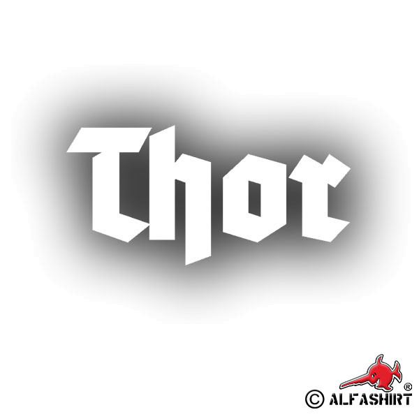 Sticker Thor name Vikings Teutons God Thunder god 10x5cm A589