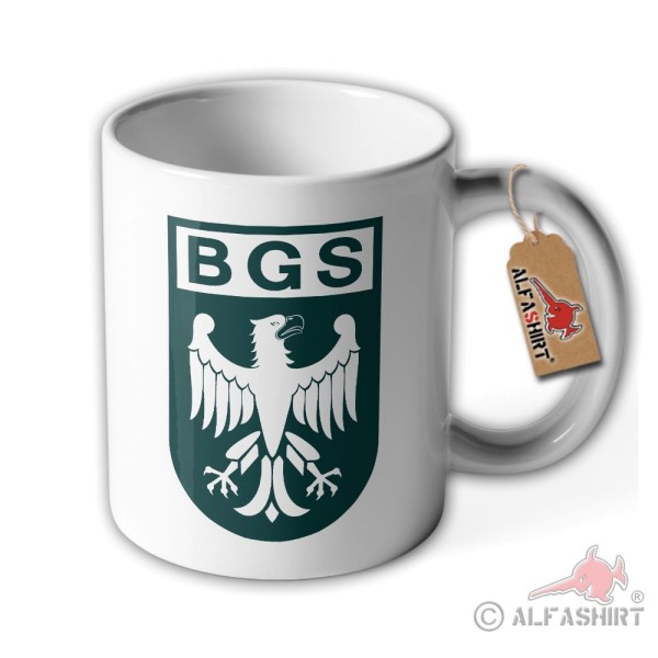 Tasse BGS altes Wappen Bundes-Grenzschutz Polizei Deutschland Adler #22272