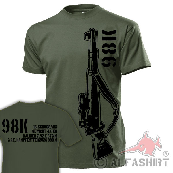 Sniper Carabiner 98K Rifle Sniper Weapon System Model - T Shirt # 17578