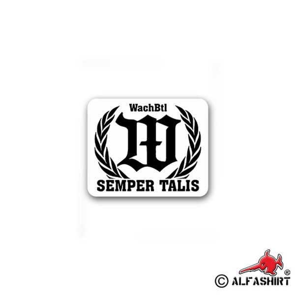 Aufkleber/Sticker WachBtl Semper Talis Wachbataillon Bmvg Germany 9x7cm A1801