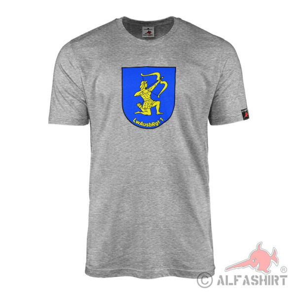 T-Shirt grau LwAusbRgt 1 Luftwaffenausbildungsregiment Verband Luftwaffe #42542