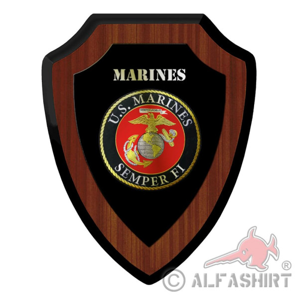 Wappenschild US Marines Semper Fidelis United States Marine Corps #42385